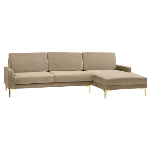 Living&more 3 pers. sofa med chaiselong - Viktoria - Sand Billede af Living&more 3 pers. sofa med chaiselong - Viktoria - Sand