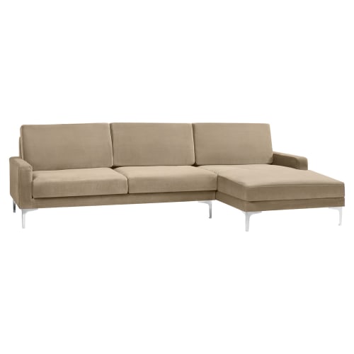 Living&more 3 pers. sofa med chaiselong - Viktoria - Sand Billede af Living&more 3 pers. sofa med chaiselong - Viktoria - Sand