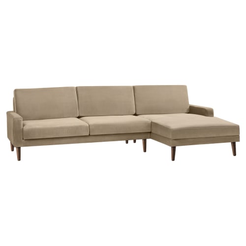 Living&more 3 pers. sofa med chaiselong - Viktoria - Sand Billede af Living&more 3 pers. sofa med chaiselong - Viktoria - Sand