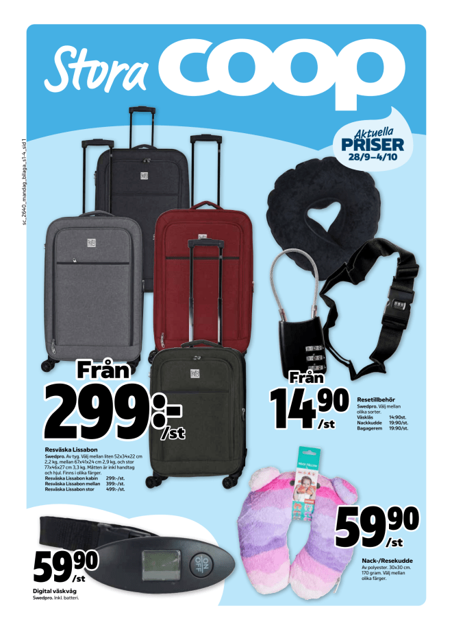 Illustration, Coops reklamblad, bäst pris som medlem. Billiga varor och veckans klipp.