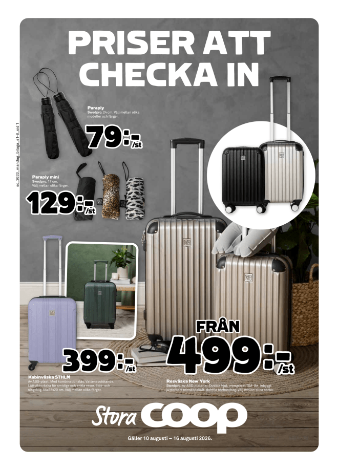 Illustration, Coops reklamblad, bäst pris som medlem. Billiga varor och veckans klipp.