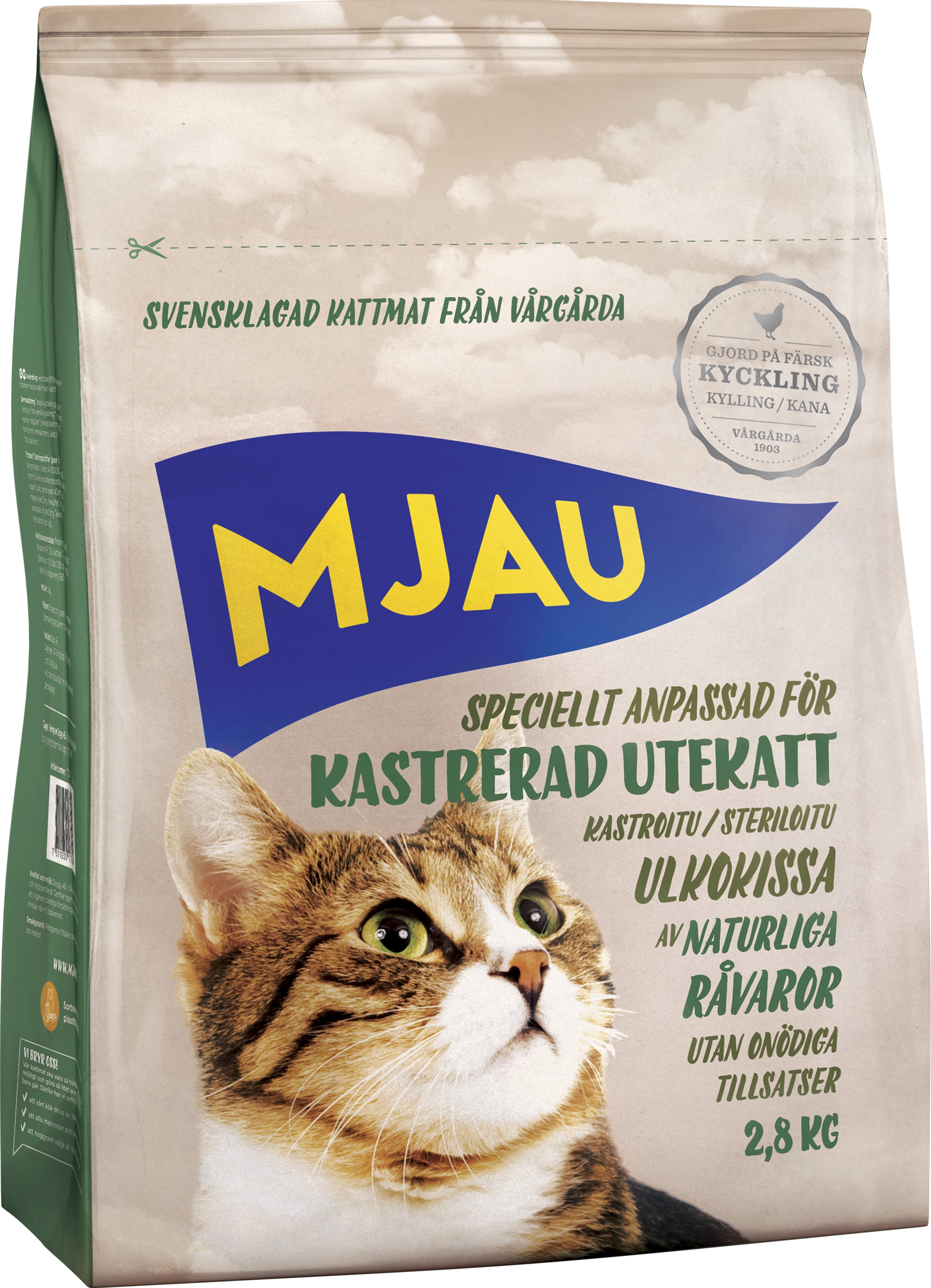 kattmat utan kyckling