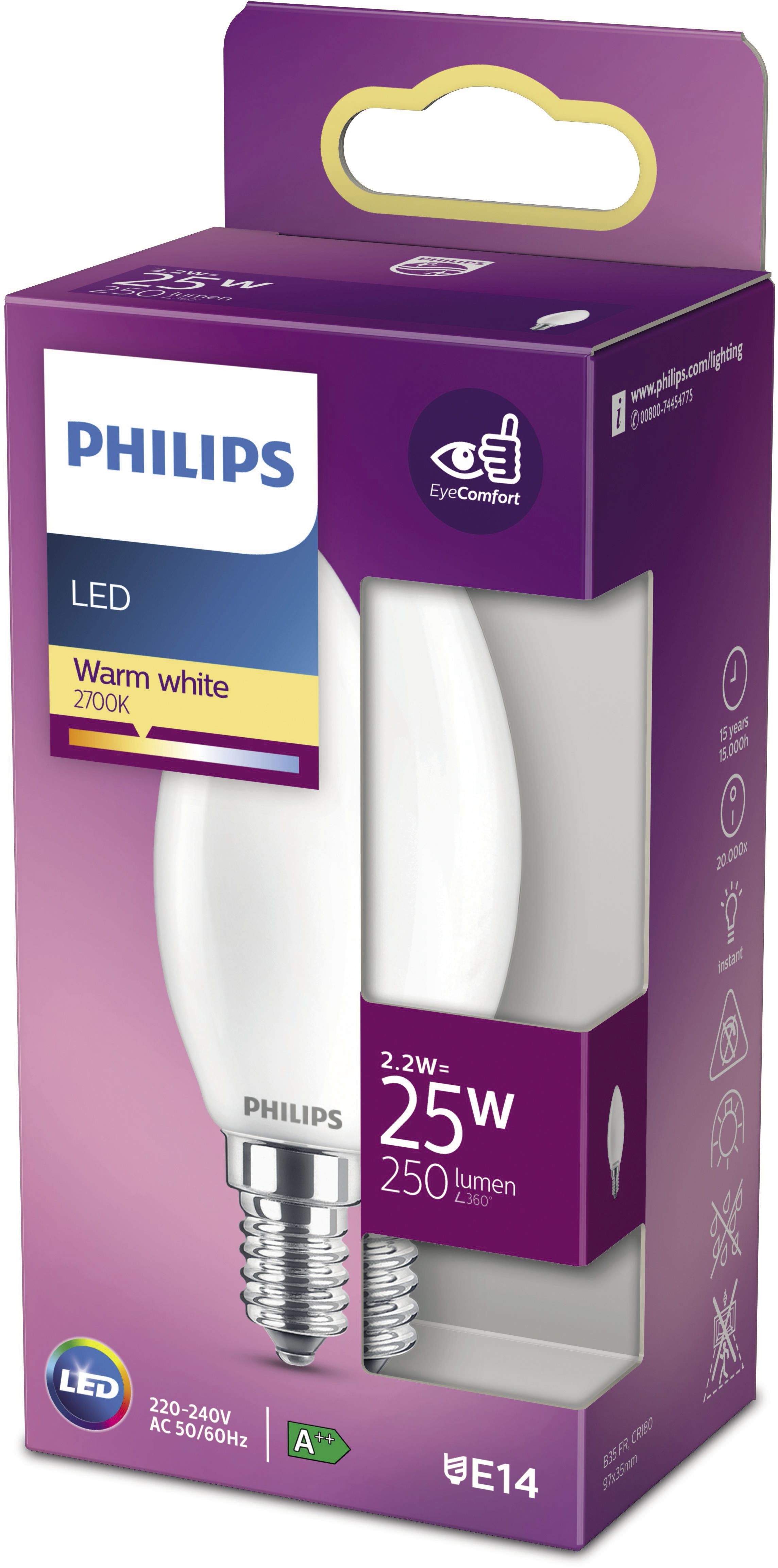 Led Lampa 25W Päron E14 Philips | Coop LED lampa 40W Päron E14 KL PHILIPS | Coop