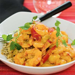 Krämig gryta med räkor | Recept - Coop