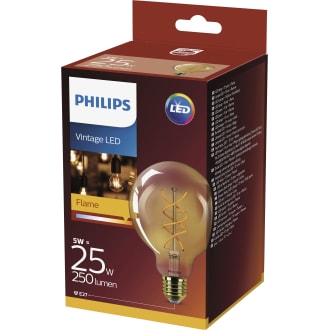 Ledlampa Glob Vintage 25W PHILIPS | Coop LED lampa 40W Päron E14 KL PHILIPS | Coop