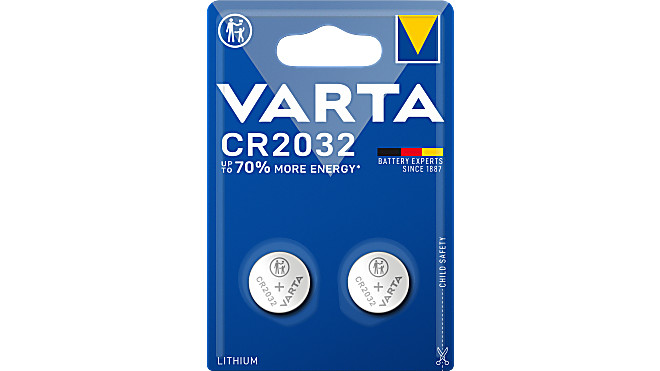VARTA Varta litiumbatteri - CR2032 - 2-pack, I lager