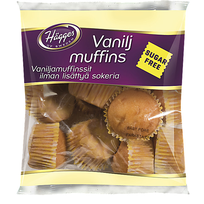 Muffins Vanilj Sockerfri Hägges Coop