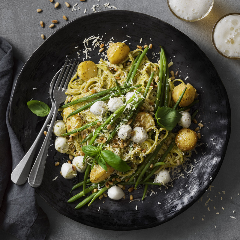 Bavette med pesto Recept Coop