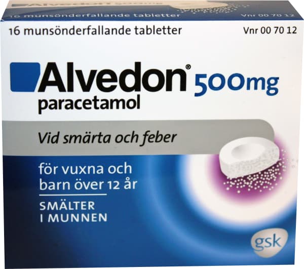 Alvedon Munsönderfallande Tablett