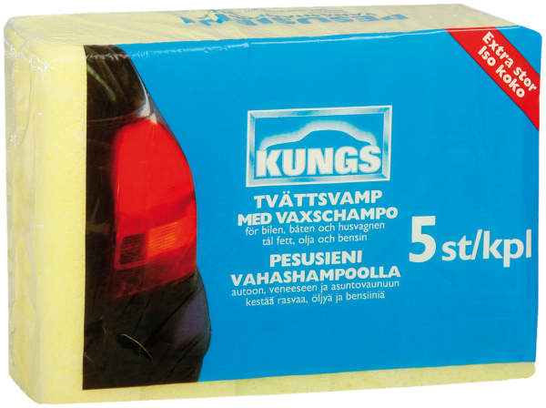 Tvättsvamp med vaxschampo