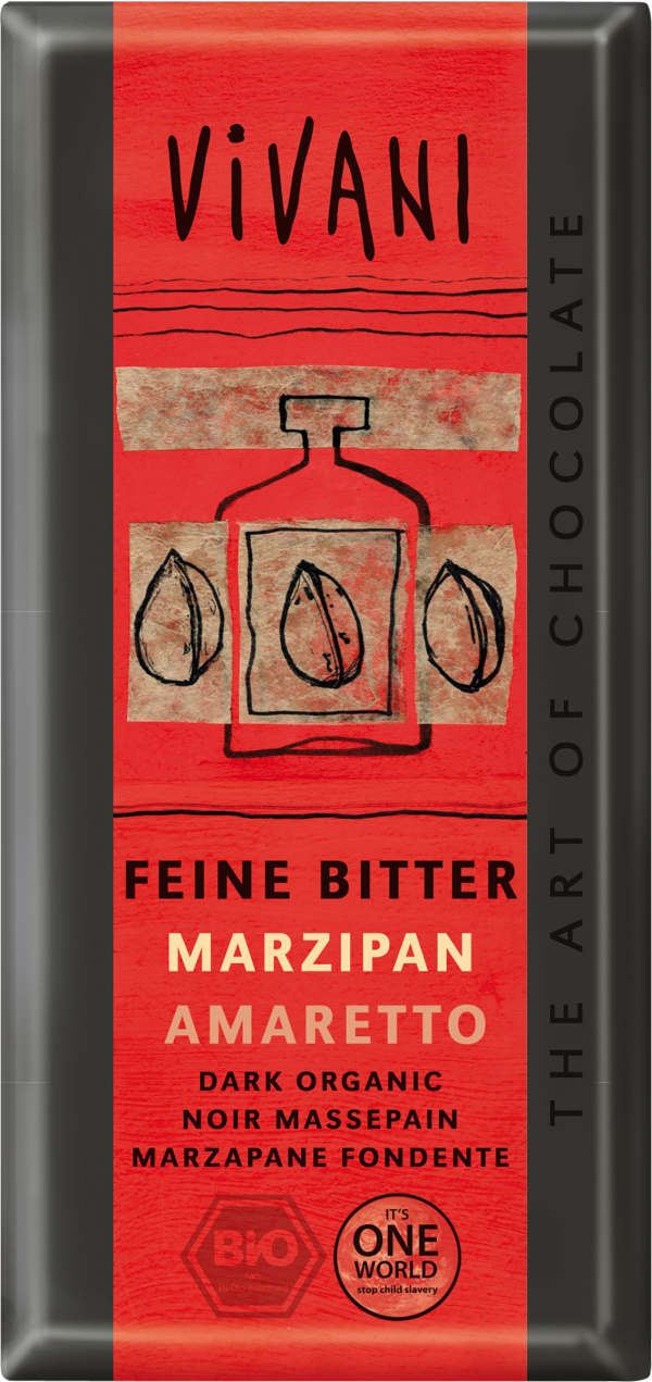 Mörk Choklad Marsipan Bio Vivani