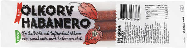 Ölkorv Het Habanero 3-pack