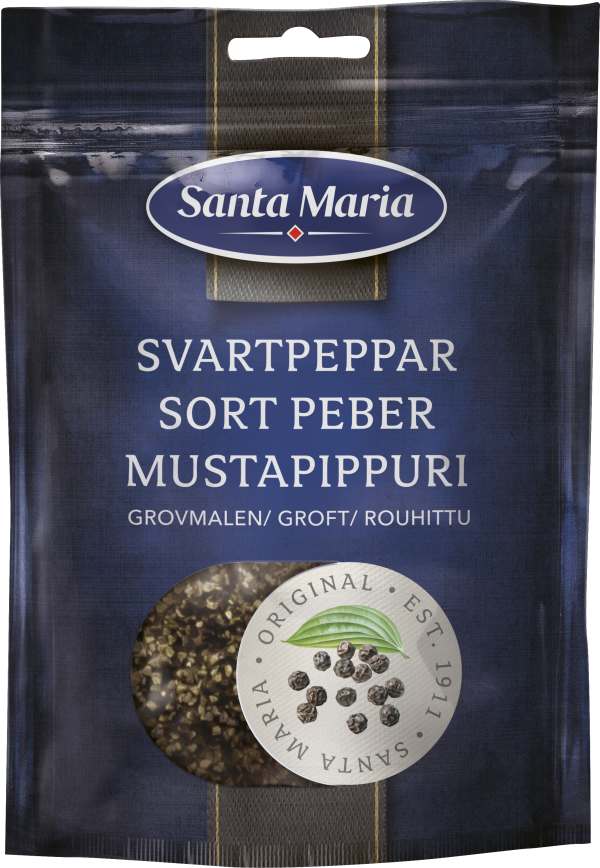 Svartpeppar Grovmalen 41g ICA