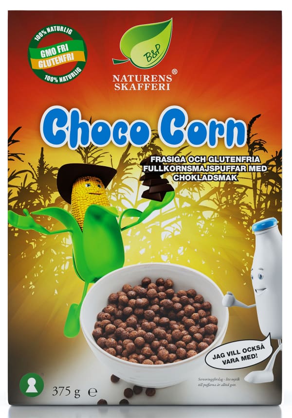 Fullkornsmajspuffar Choklad