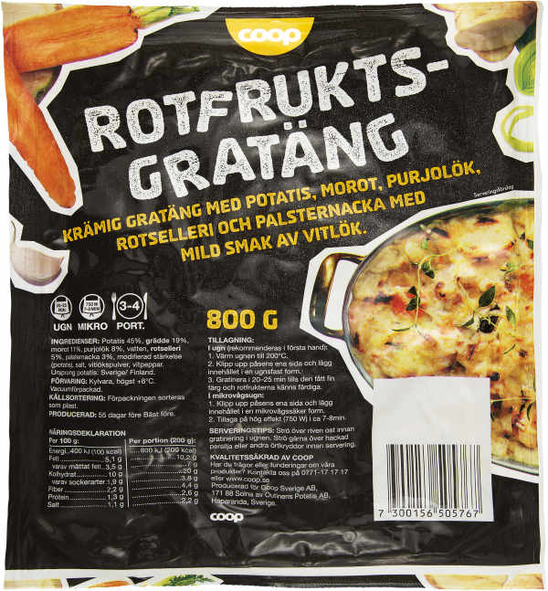 Rotfruktsgratäng