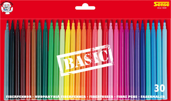 Fiberpennor Basic 30-pack
