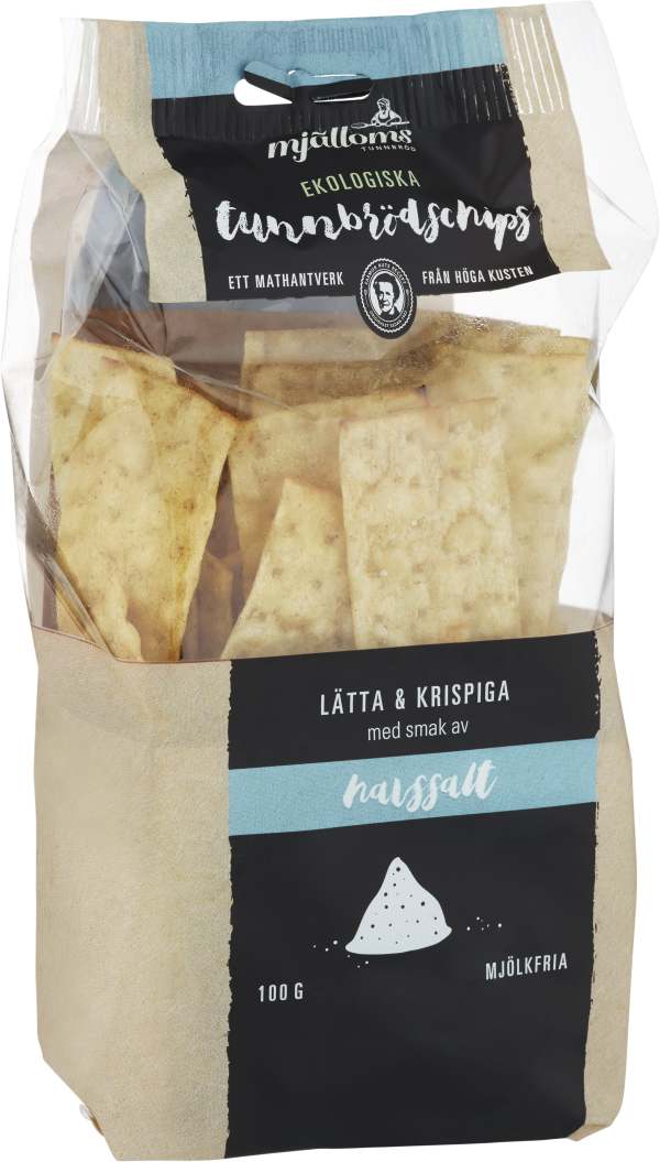 Tunnbrödchips Havssalt Eko