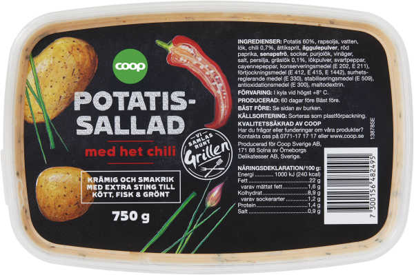 Potatissallad Chili