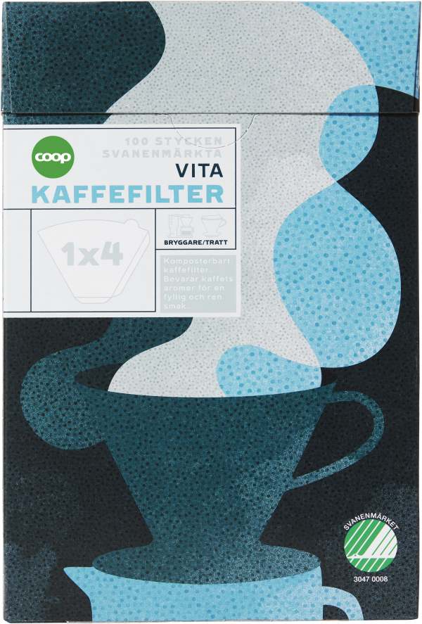 Kaffefilter Vita 1x4 100-pack