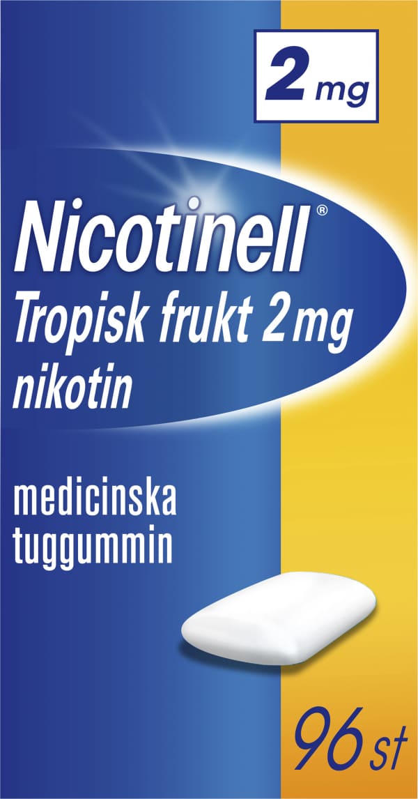 Nicotinell Tuggummi Tropisk Frukt 2 Mg
