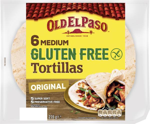 Glutenfri Tortilla Medium 6-pack
