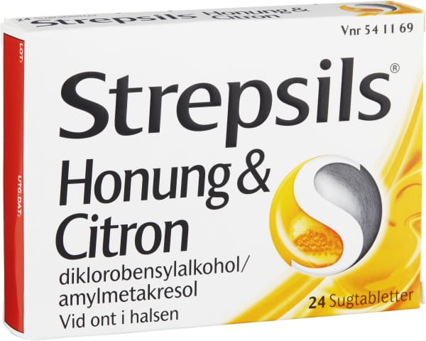 Halstablett Strepsils Honung Citron