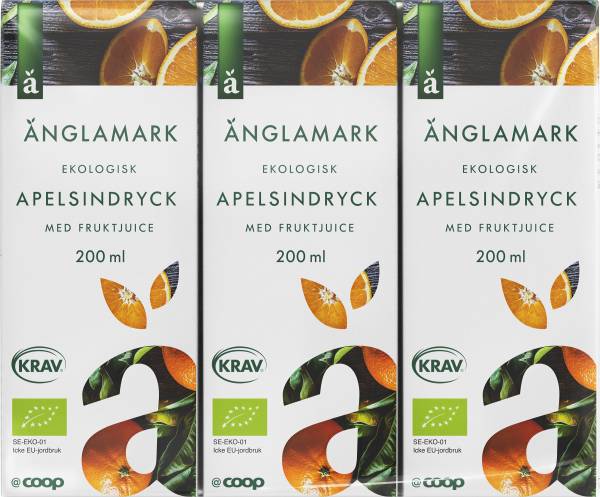 Fruktdryck Apelsin 3-pack Eko