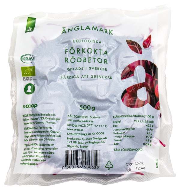 Rödbetor Förkokta Eko