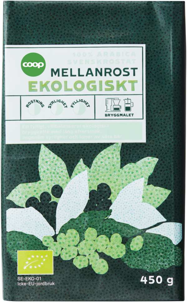 Bryggkaffe Mellanrost Eko