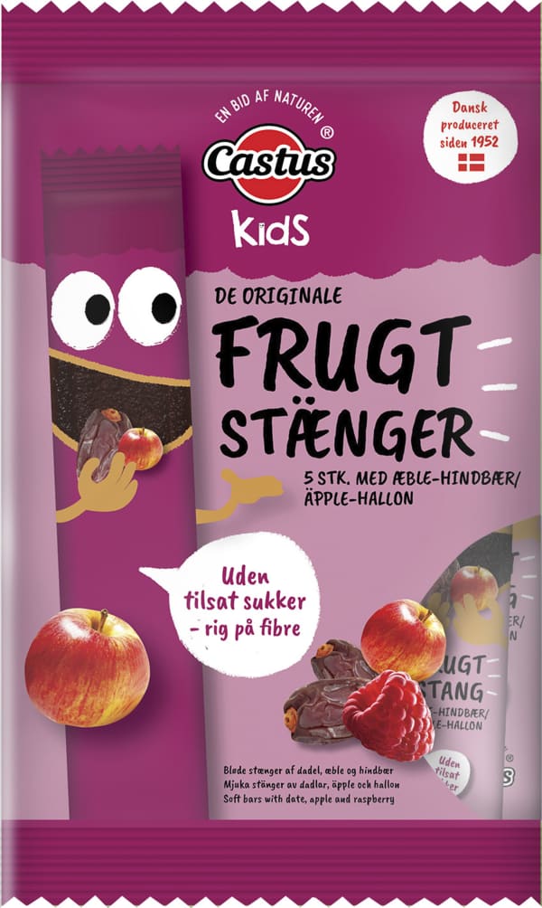 Fruktstång Äpple & hallon 5-pack