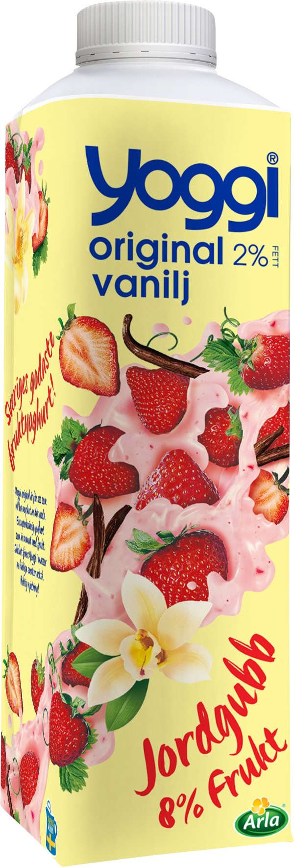 Yoghurt Original Vanilj & jordgubb 2%