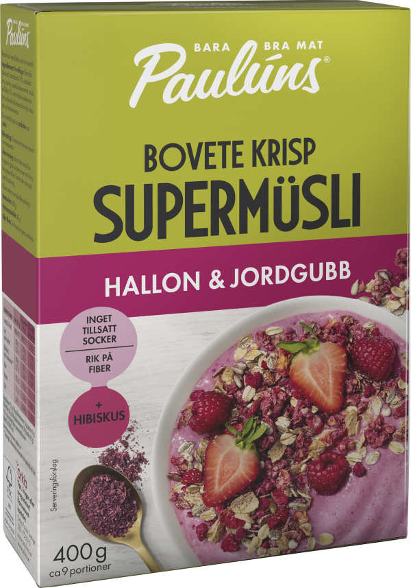 Supermüsli Hallon & jordgubb