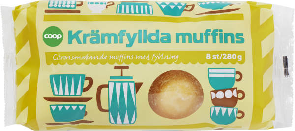 Citronmuffins Krämfyllda 8-pack