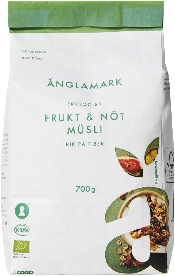 Müsli Frukt & Nötter Eko