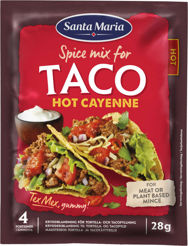 Kryddmix Taco Hot Cayenne