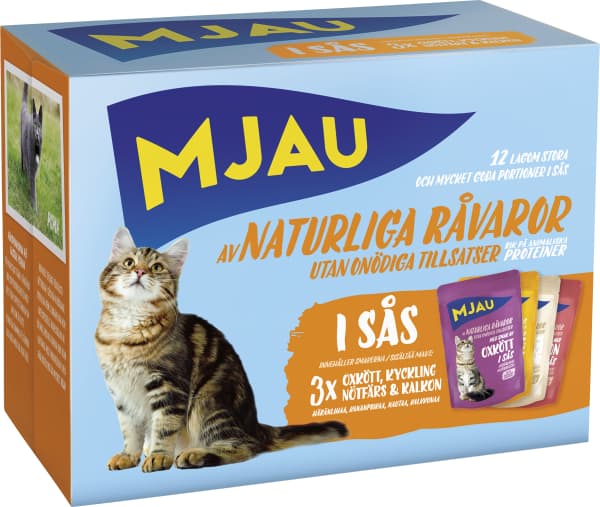 Kattmat Våtfoder Multibox Kött I Sås 12-pack