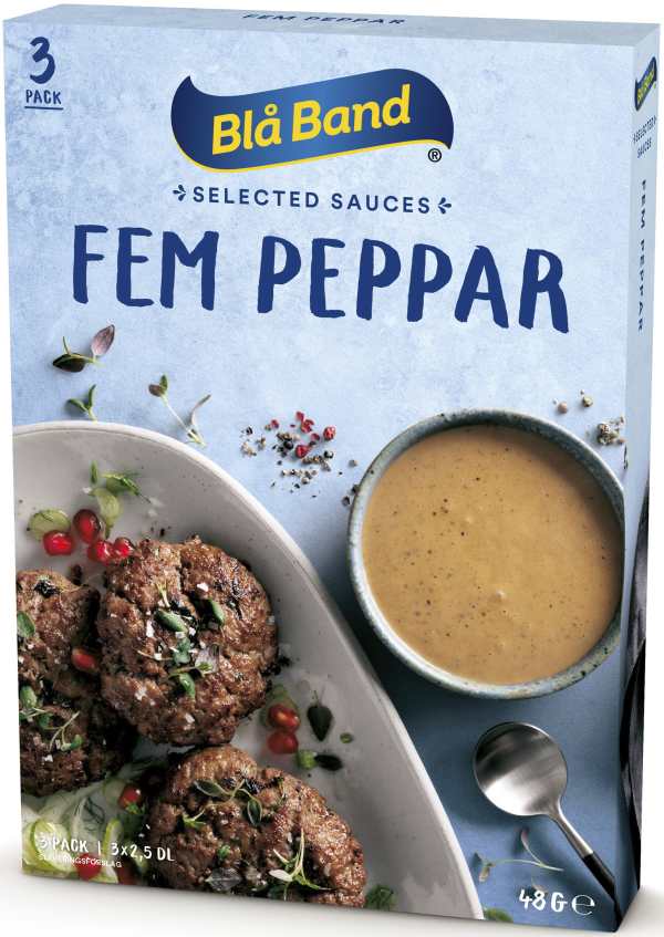 Fem Pepparsås 3-pack