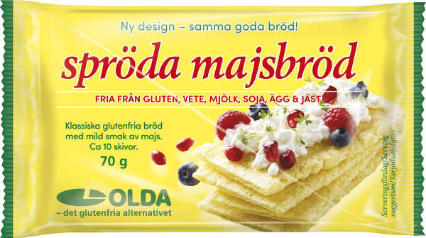 Glutenfria Spröda Majsbröd