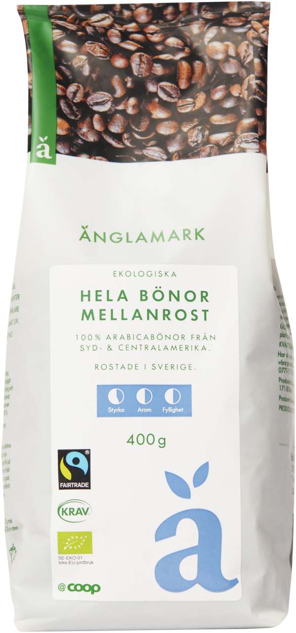 Kaffebönor Mellanrost Eko