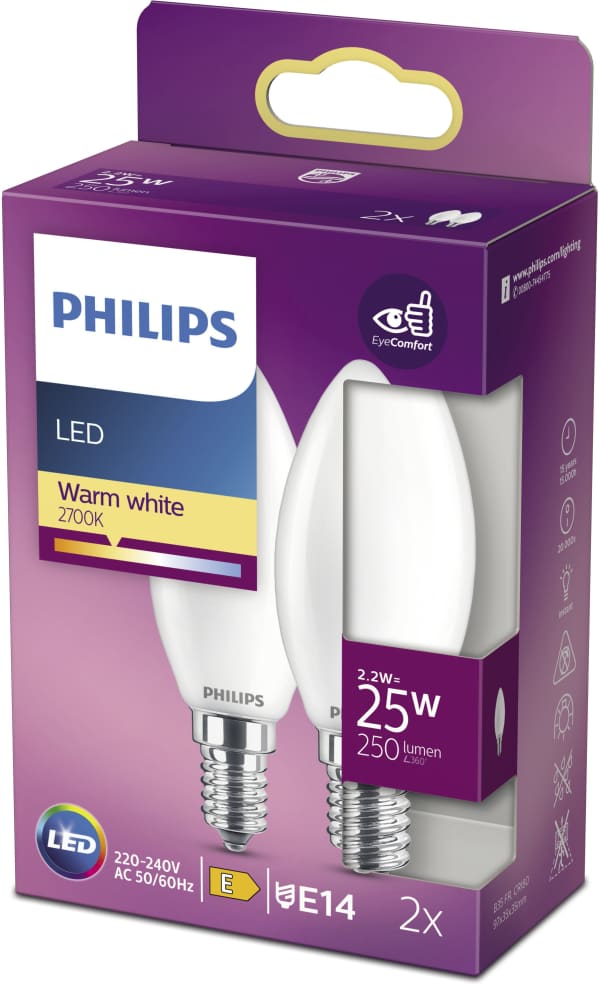 LED-lampa Kron 25W E14 2-pack