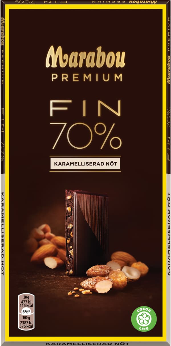 Mörk Choklad Premium Karamelliserad Nöt