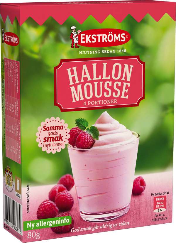 Hallonmousse
