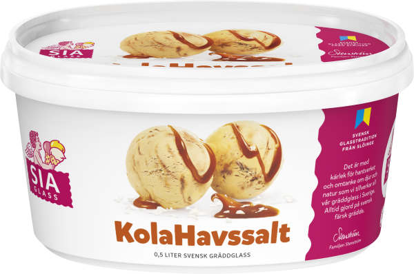 Gräddglass Kola Havssalt
