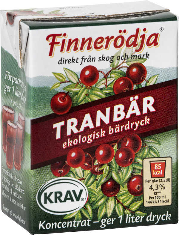 Bärdryck Koncentrat Tranbär Eko