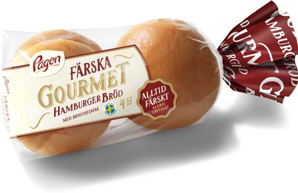 Hamburgerbröd Brioche Gourmet 4-pack