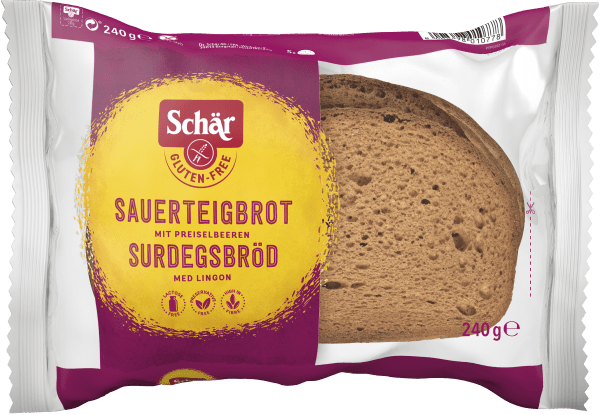 Glutenfritt Surdegsbröd Lingon