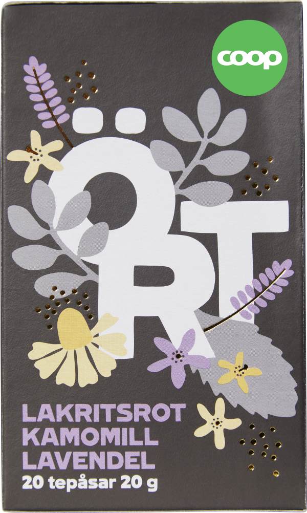 Örtte Lakritsrot, kamomill &