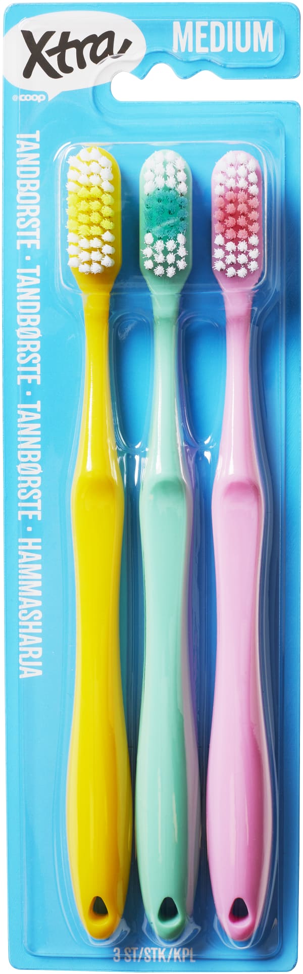 Tandborste Medium 3-pack