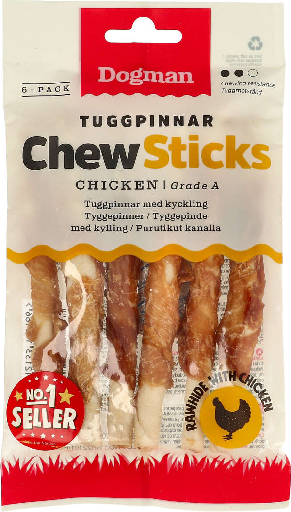 Tuggpinnar Kyckling 6-pack