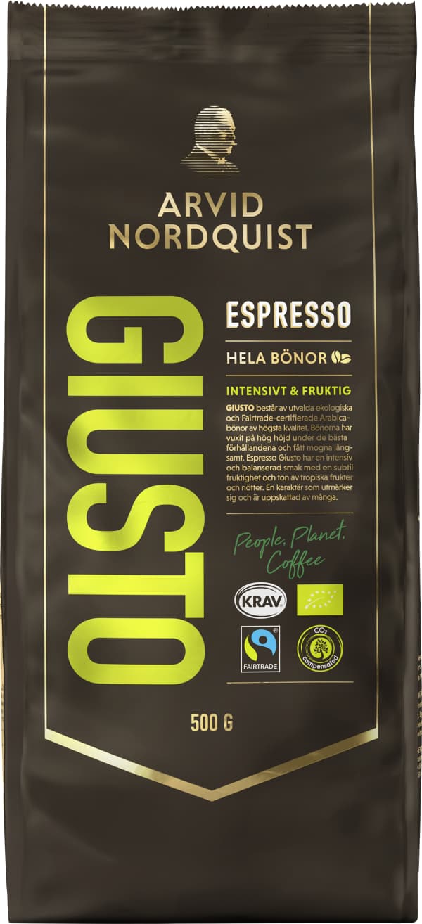Kaffebönor Espresso Giusto Eko